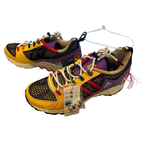 Adidas EQT Support 93 Womens 11 Sean Wotherspoon Black/Red/Violet/Yellow 2022 - Picture 3 of 13